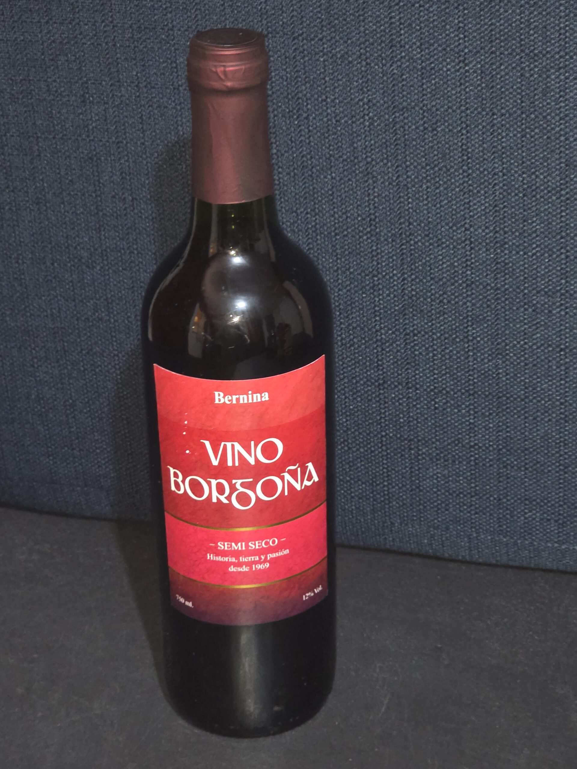 VINO BORGOÑA BERNINA X 750 ML