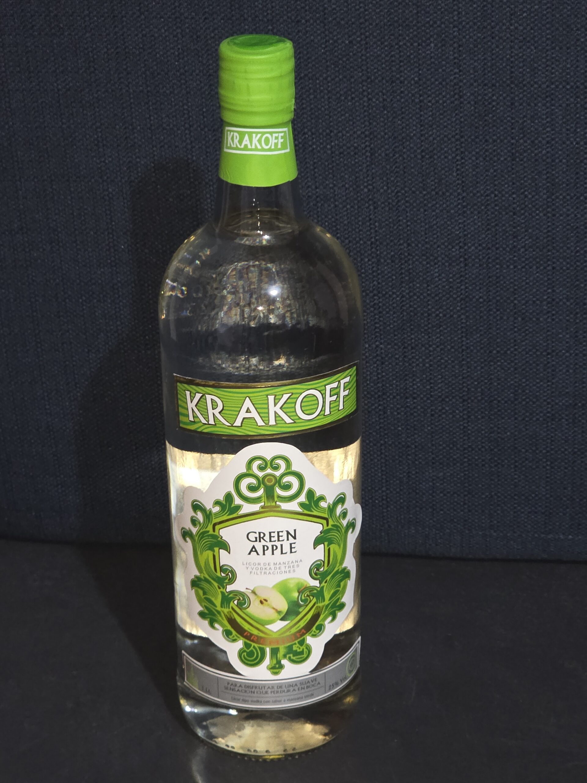 VODKA KRAKOFF GREEN APPLE X 1000 ML