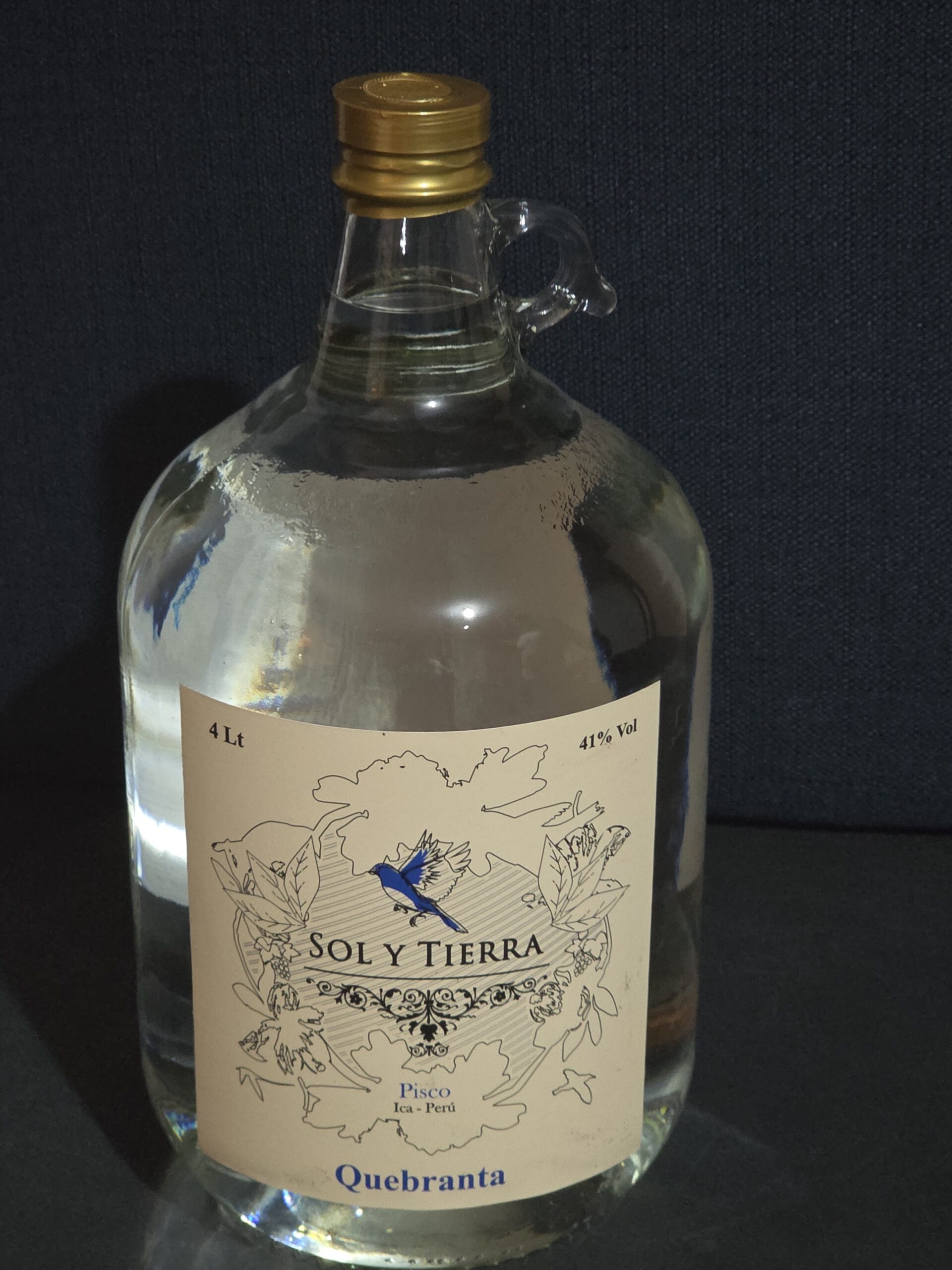 PISCO SOL Y TIERRA QUEBRANTA X 4LTS