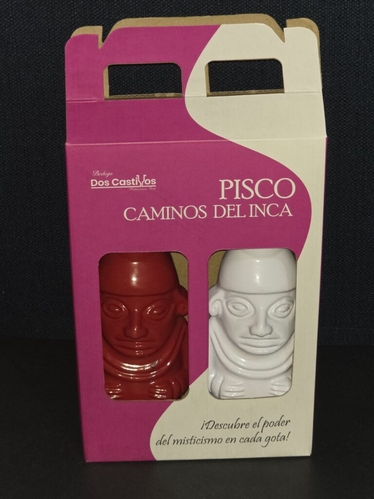 PISCO HUACOS CAMINOS DEL INCA X 2 ROJO + BLANCO